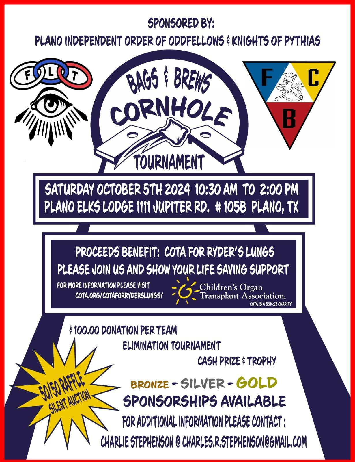 Bags & Brews Cornhole Tournament Sponsorship