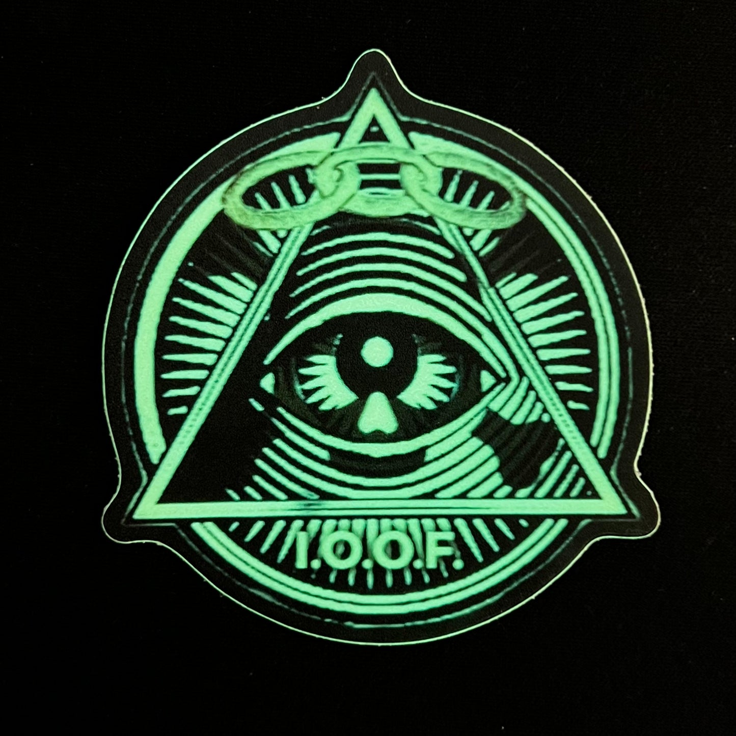 Glow In The Dark All Seeing Eye FLT Sticker