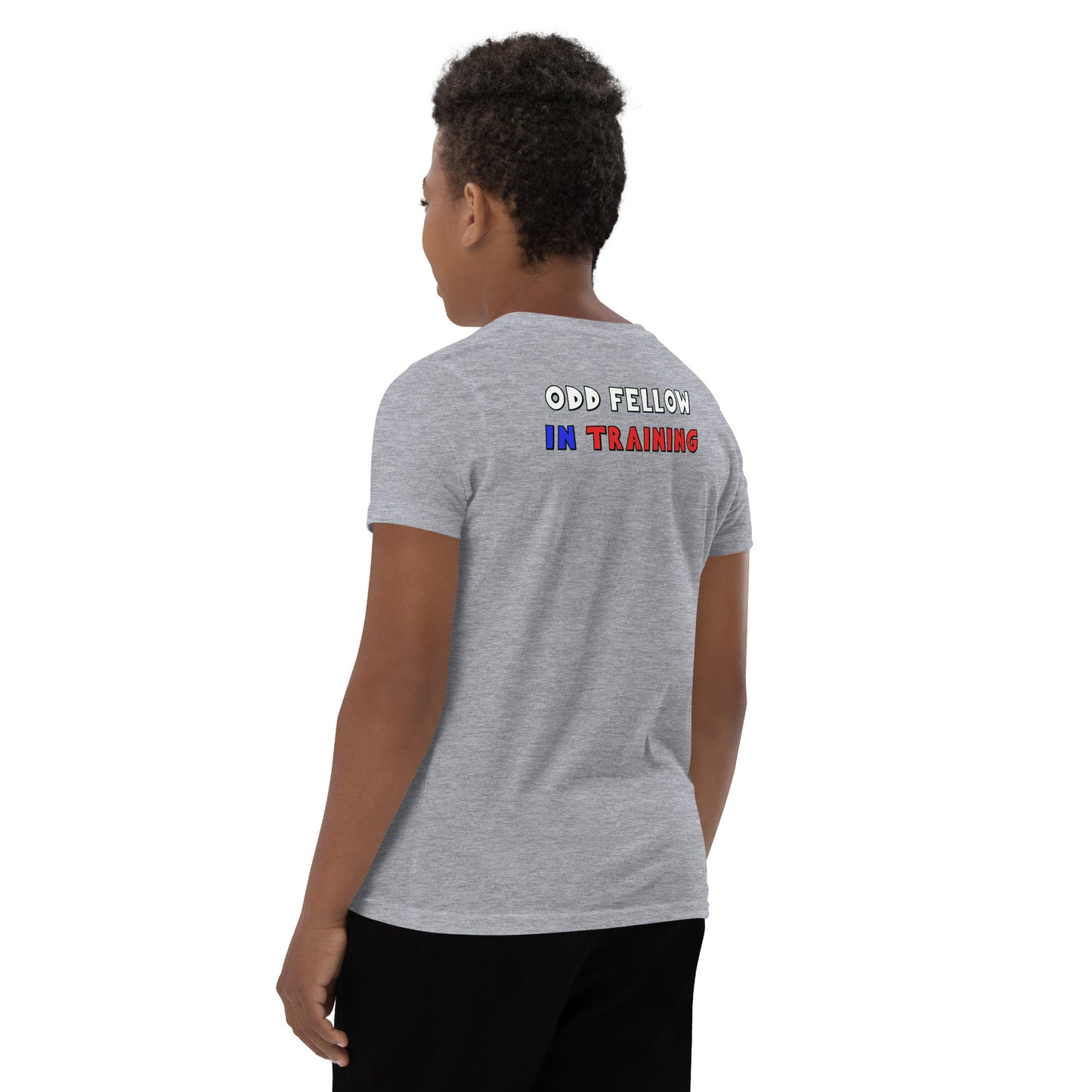 Odd Fellow In Training Youth Short Sleeve T-Shirt (Front and Back Print)