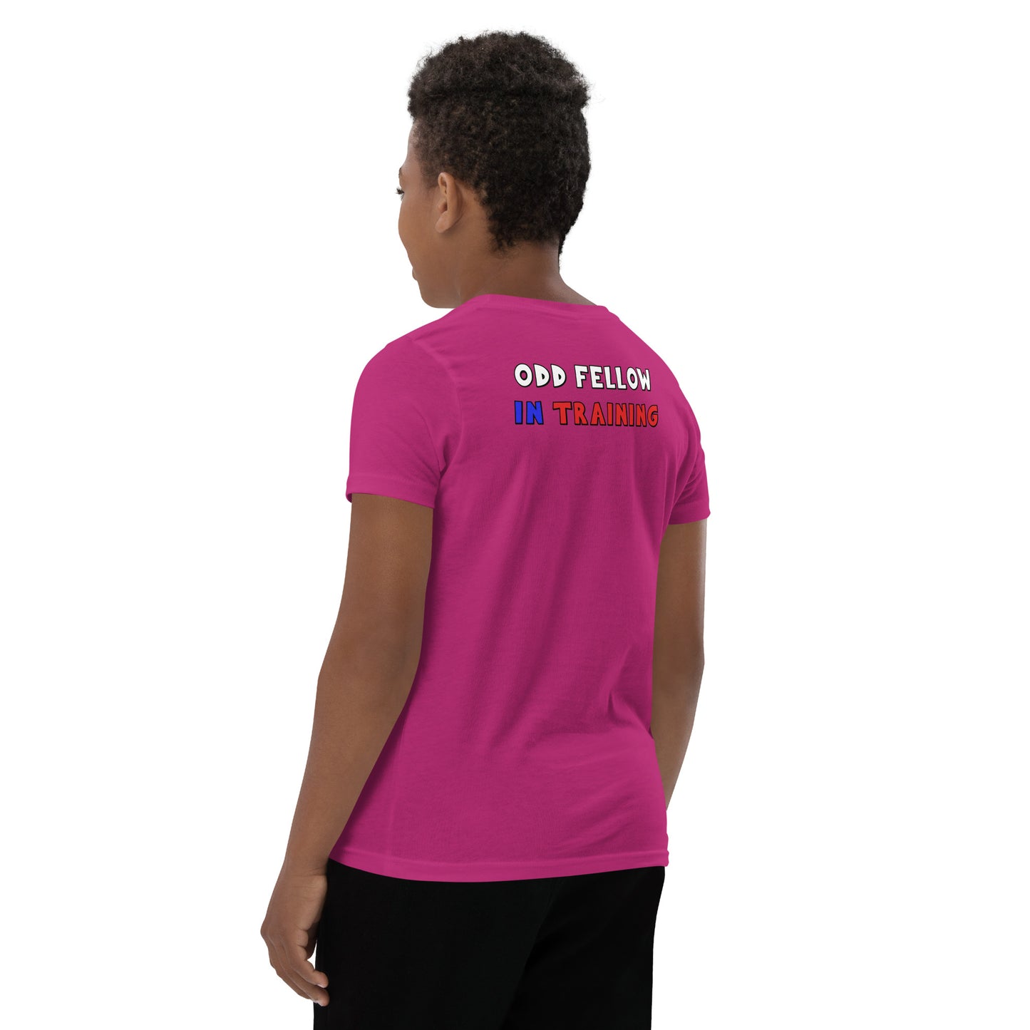 Odd Fellow In Training Youth Short Sleeve T-Shirt (Front and Back Print)