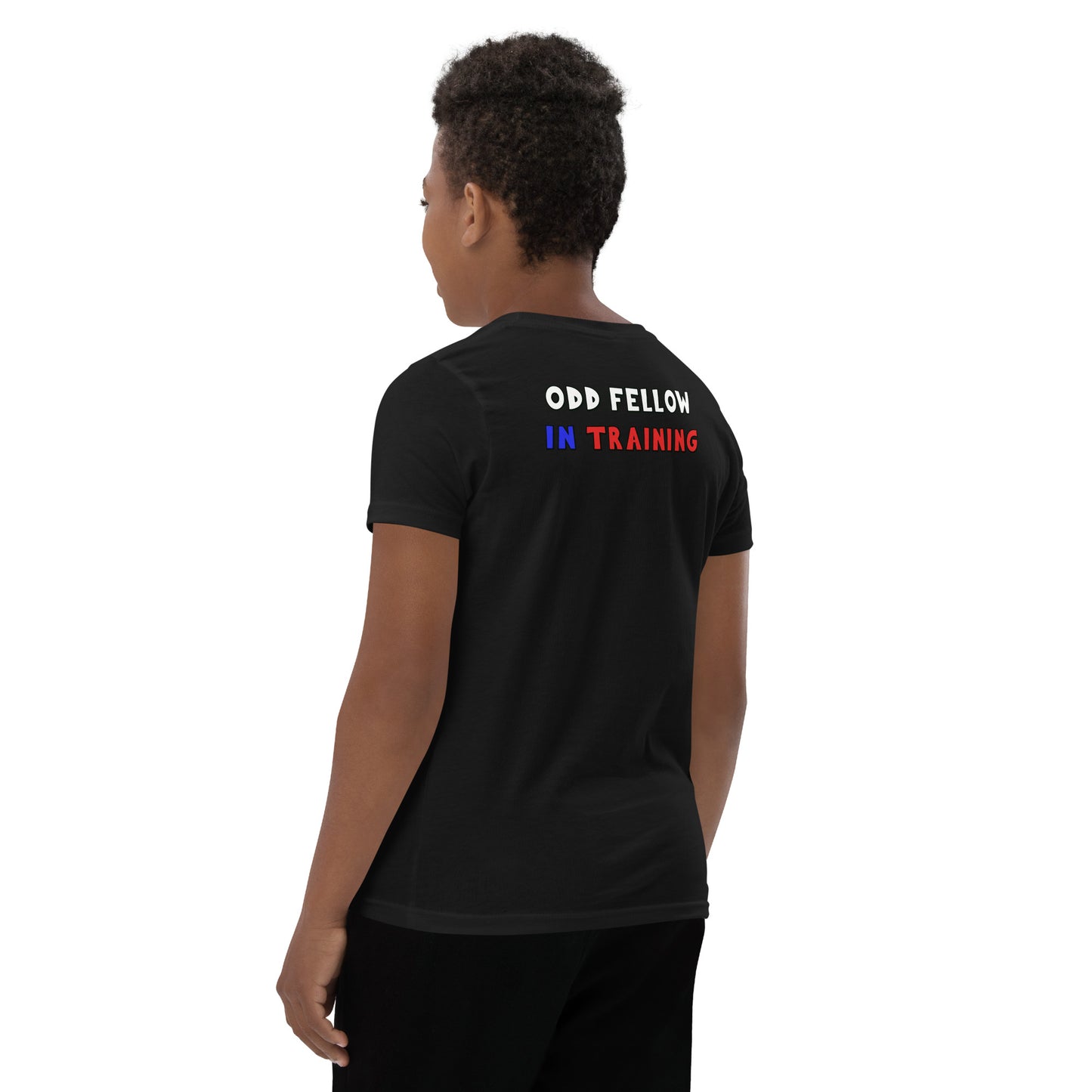 Odd Fellow In Training Youth Short Sleeve T-Shirt (Front and Back Print)