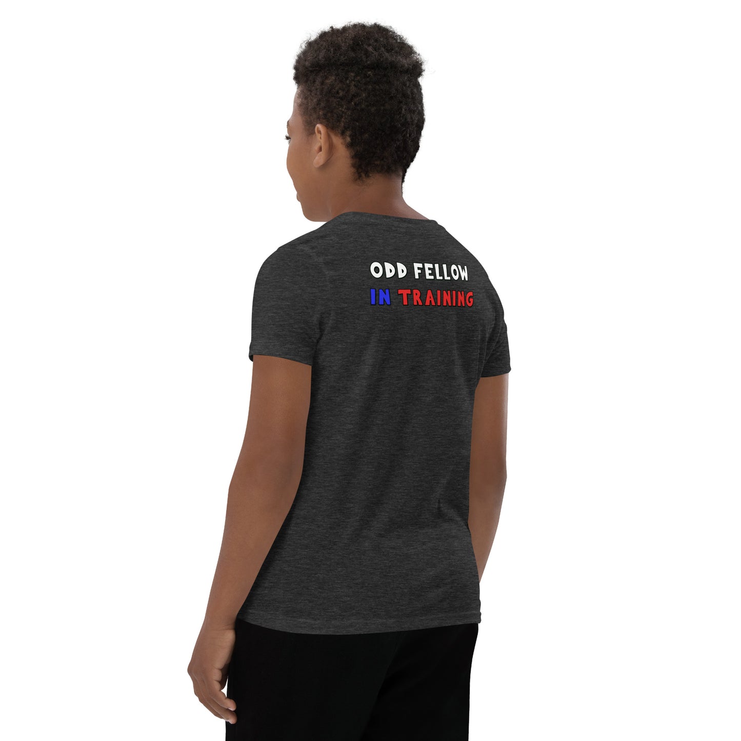 Odd Fellow In Training Youth Short Sleeve T-Shirt (Front and Back Print)