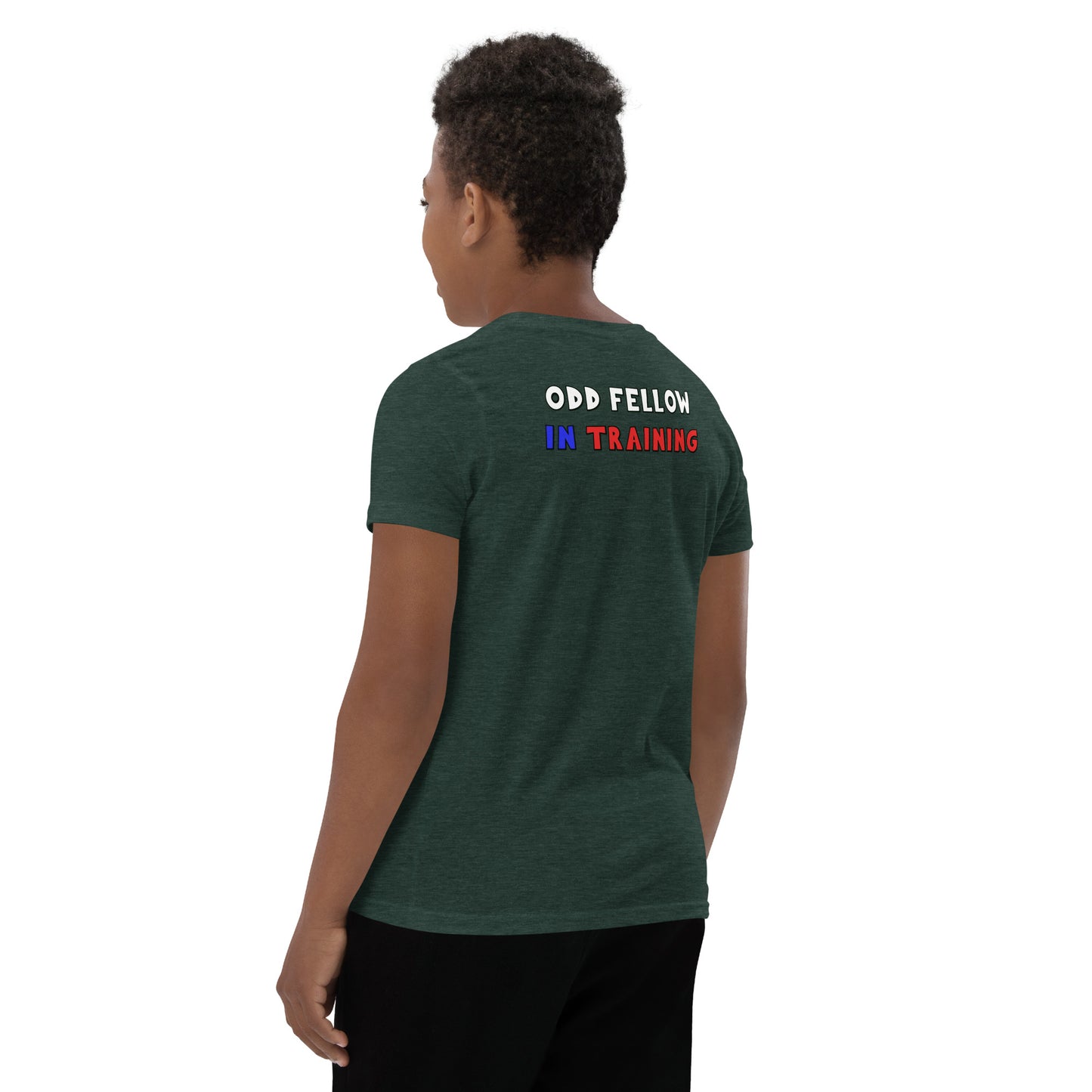 Odd Fellow In Training Youth Short Sleeve T-Shirt (Front and Back Print)