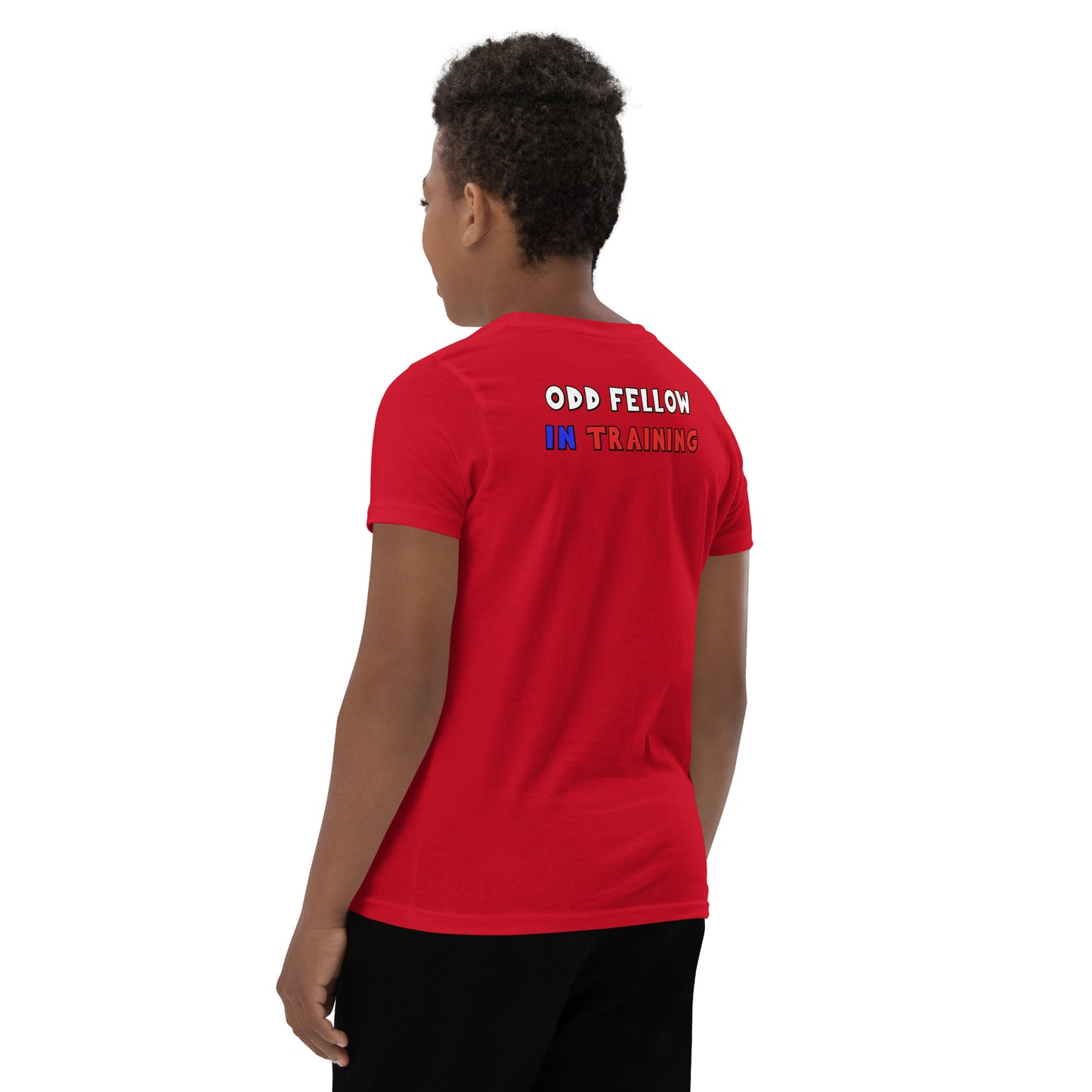 Odd Fellow In Training Youth Short Sleeve T-Shirt (Front and Back Print)