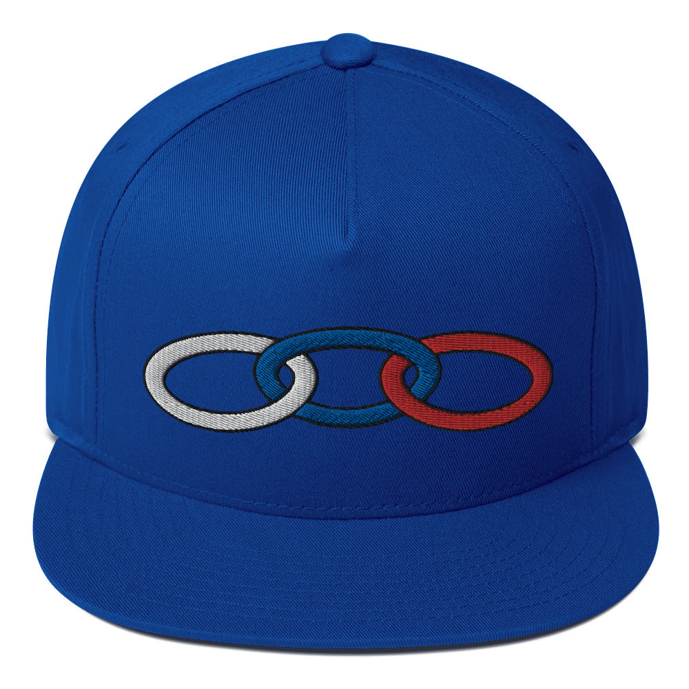 3 Links Flat Bill Cap